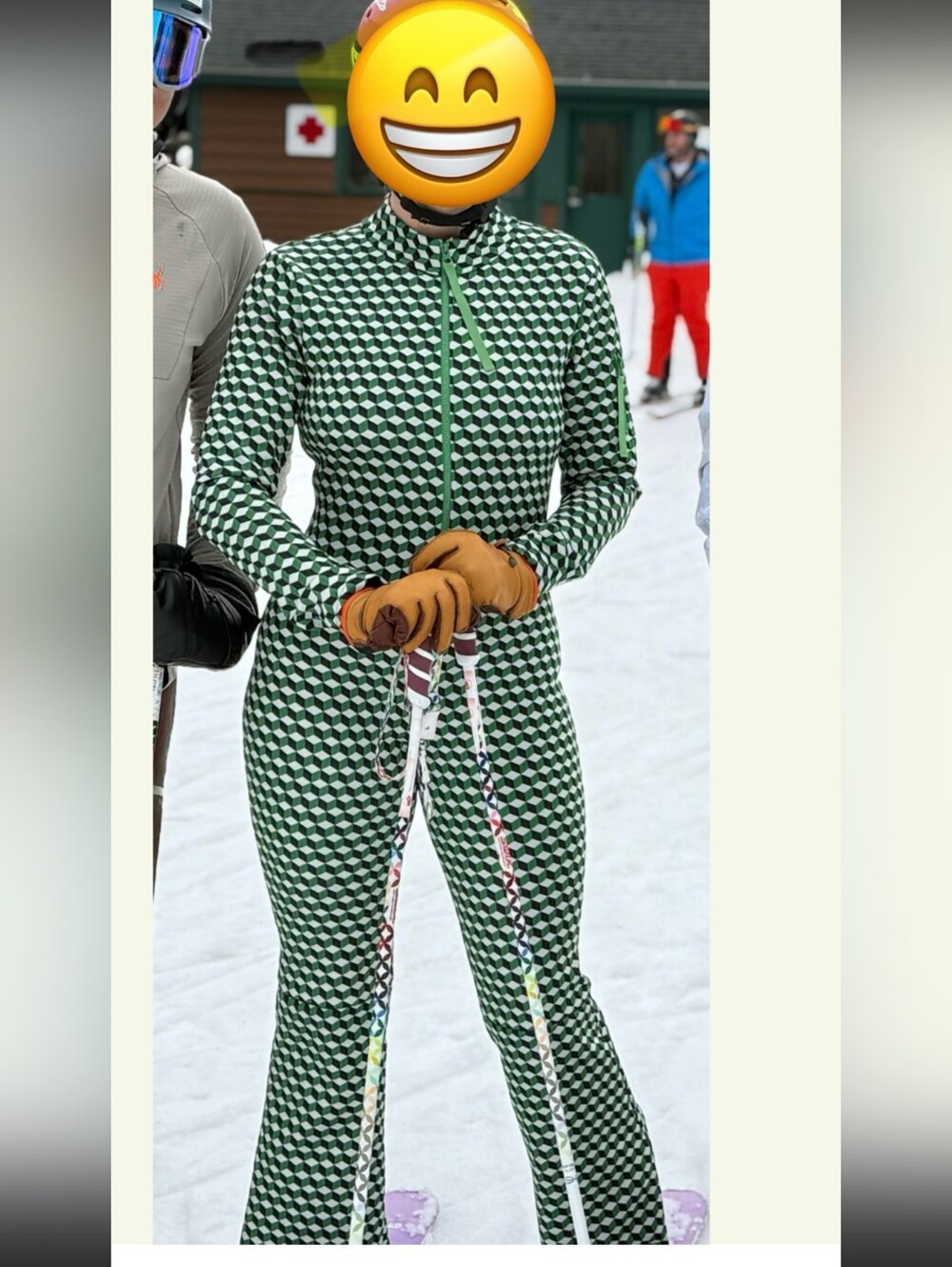Cynthia Rowley Green Patterned Water-Repellent Bonded Jumpsuit - Picture 10 of 17